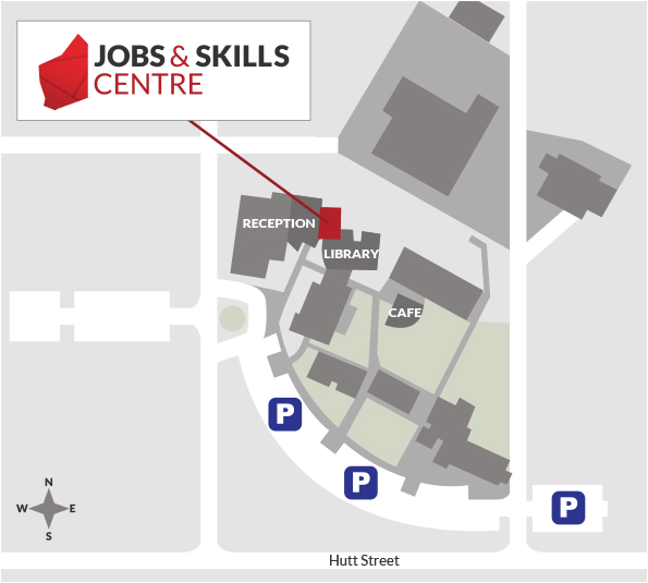 A map of the Northam TAFE campus.