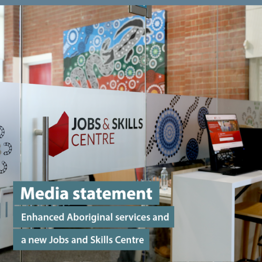 Internal signage at the Fremantle Jobs and Skills Centre.